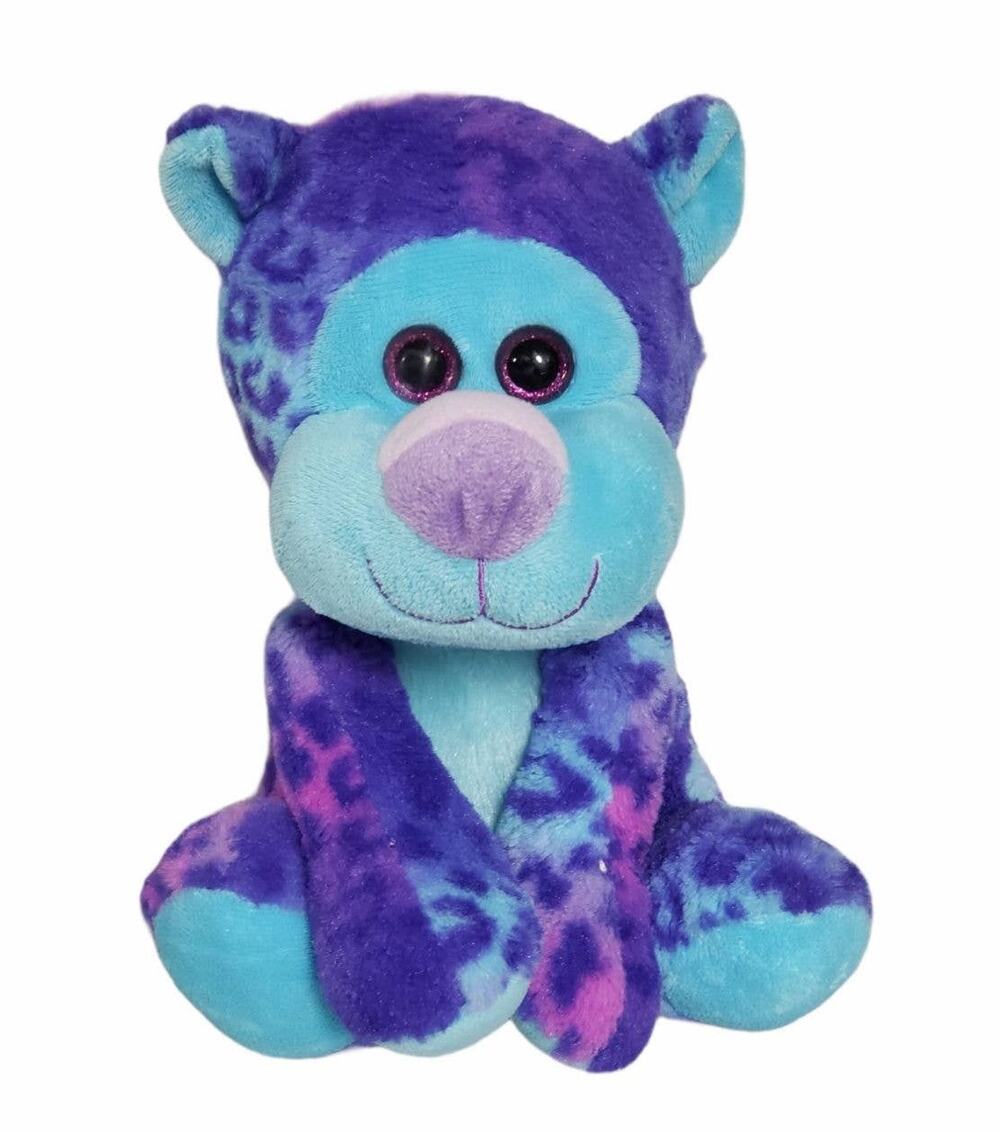 Kellytoy Leopard Tye Dye Teddy Bear Plush